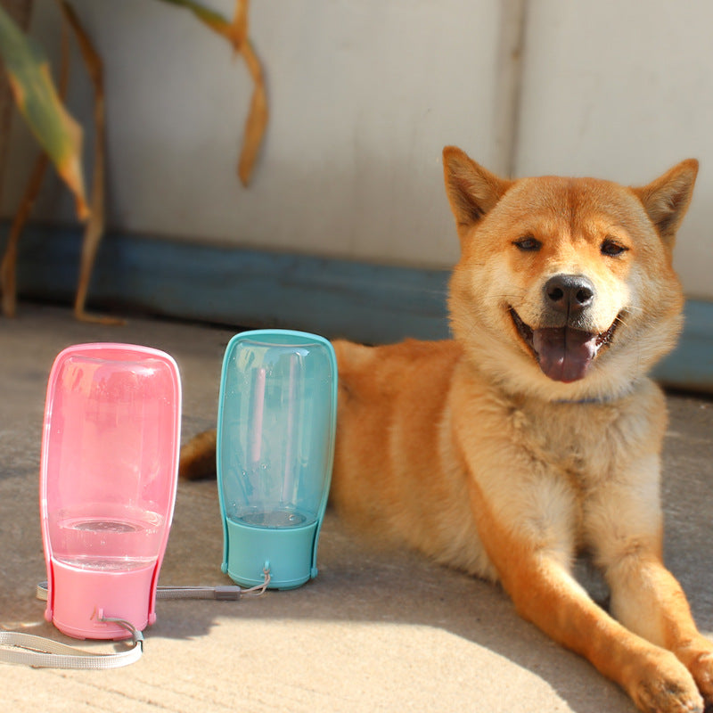 550ML Large Capacity Dog Water Bottle Outdoor Supplies Outdoor Cat Feeding Water Dispenser Portable Pet Folding Water Cup