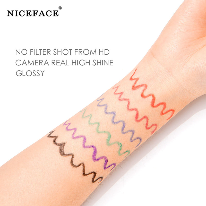 NICEFACE Mascara + Eyeliner Slender Curling Waterproof Sweat-Proof And Not Smudged Eyeliner Gel Pen