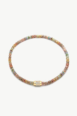 Colorful Crystal Copper Necklace