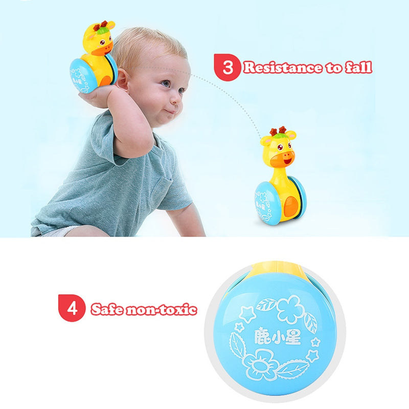 Baby Rattles Tumbler Doll Baby Toys Sweet Bell Music Roly-poly Learning Education Toys Gifts Baby Bell Baby Toys