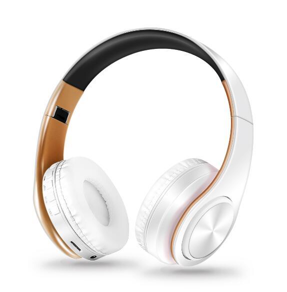 Wireless Bluetooth Headphones Foldable Stereo Headset Music Earphone with Microphone Support TF Card FM Radio AUX