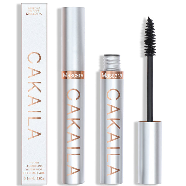 CAKAILA  Makeup thick and long mascara silver tube waterproof long lasting non-smudge false mascara