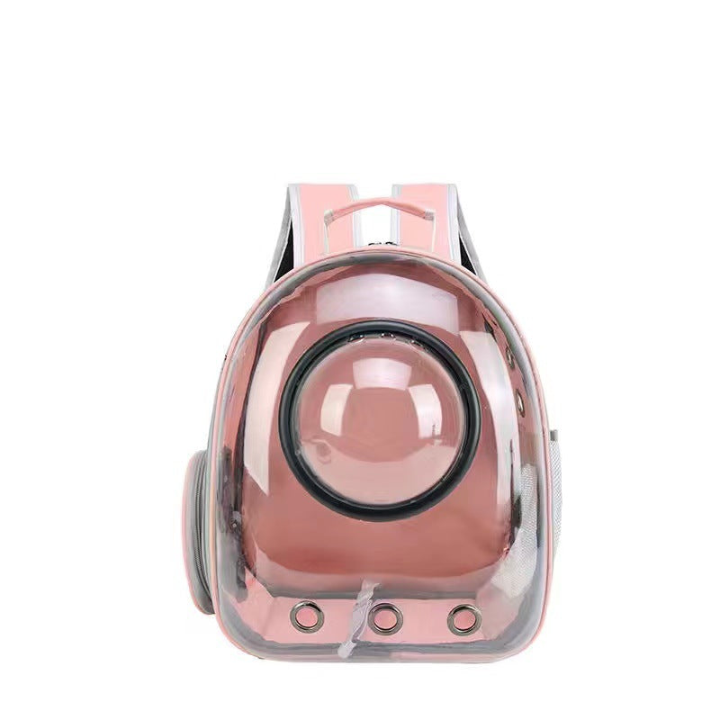 Transparent Cat Bag New Portable Space Capsule Pet Bag Breathable Double Shoulder Cat Backpack