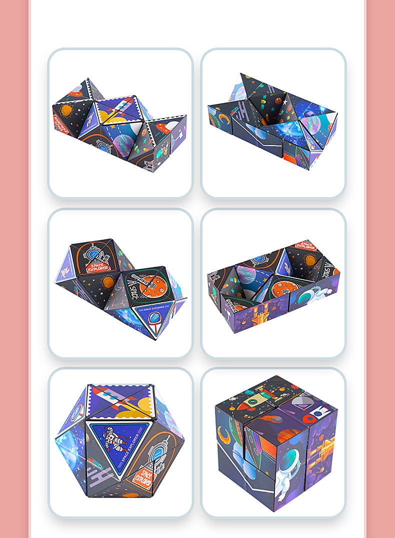 Variable Rubik's Cube Unlimited Folding Rubik's Cube Multi functional Decompression Educational Toy