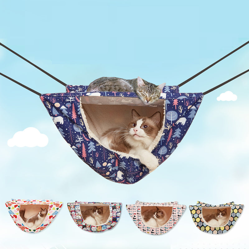 Pet Hammock Wall Dual-Use Toys Leisure Life Wear Resistant Nest Double-Layer New Cat Wall Hanging Cat Indoor Hanging