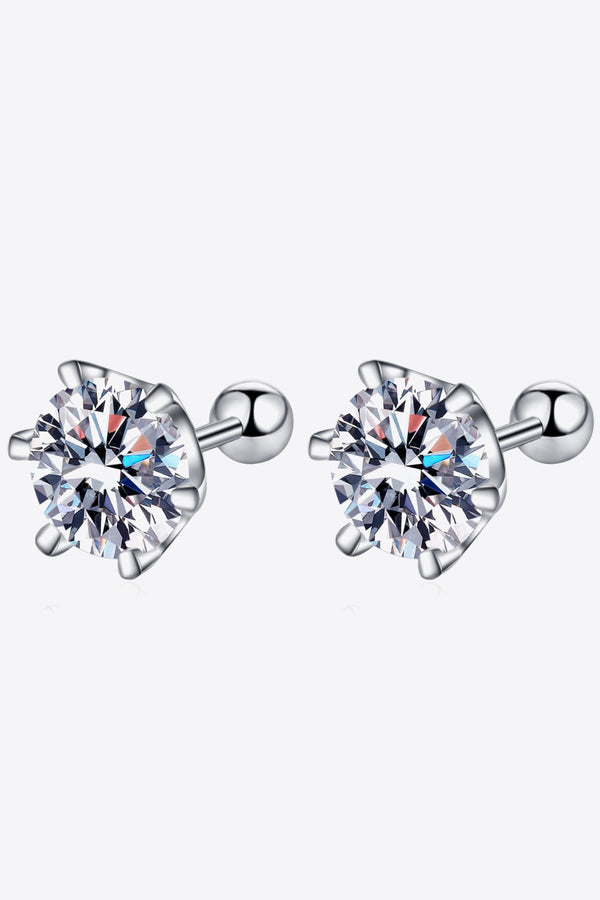 Grateful For You Moissanite Stud Earrings