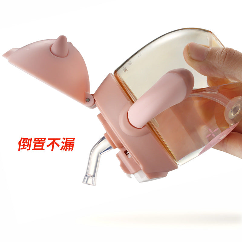 Weilong Dell Creative Children's Drug Cup Baby Drinking Cup Baby With Handle Leak-proof anti-falling water cup