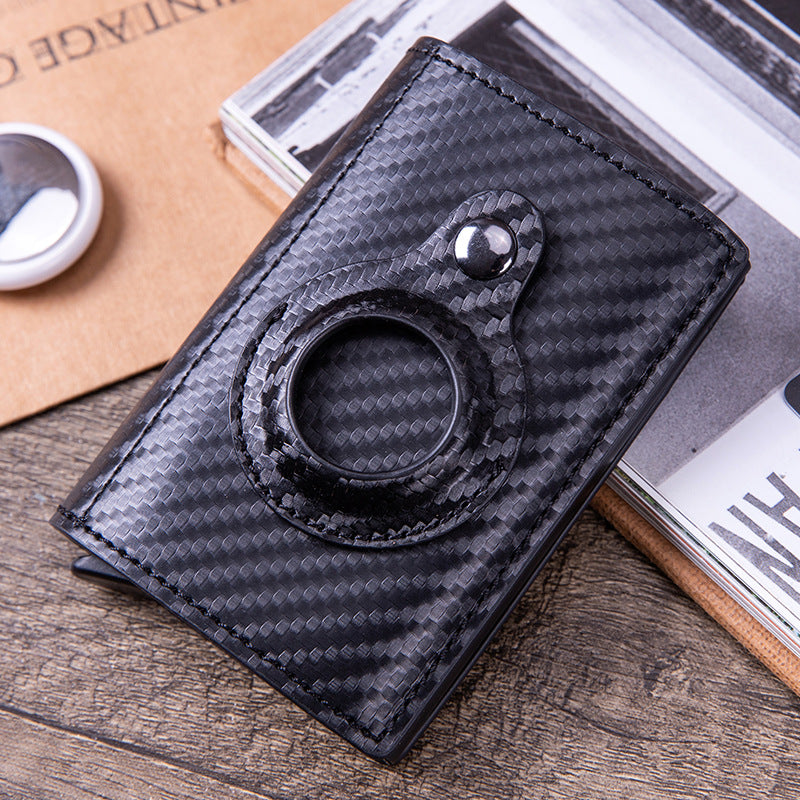 Airtag Location Tracker Leather Card Holder Simple Creative Business Multi-Function Wallet Wallet Card Holder X- 81