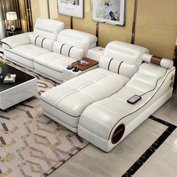 Genuine Leather Canapé Salon Couch