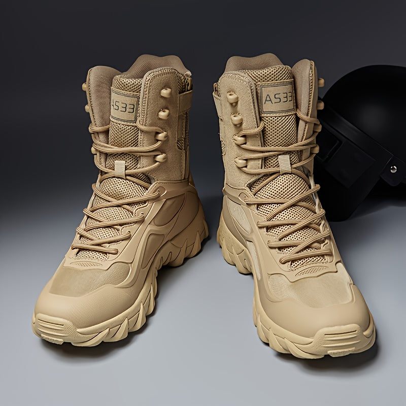 Men's Military Tactical Boots Wear-resistant Non-slip Comfortable Outdoor Shoes For Hiking Climbing Hunting Trekking, Men's Footwear