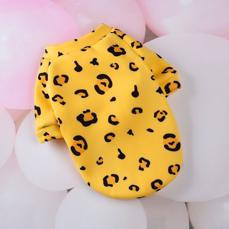 Pet Dog Costume Cute Animal Printed Pet Coat Cotton Soft Pullover Dog Shirt Jacket Sweatshirt Cat Sweater Pets Clothing Outfit
