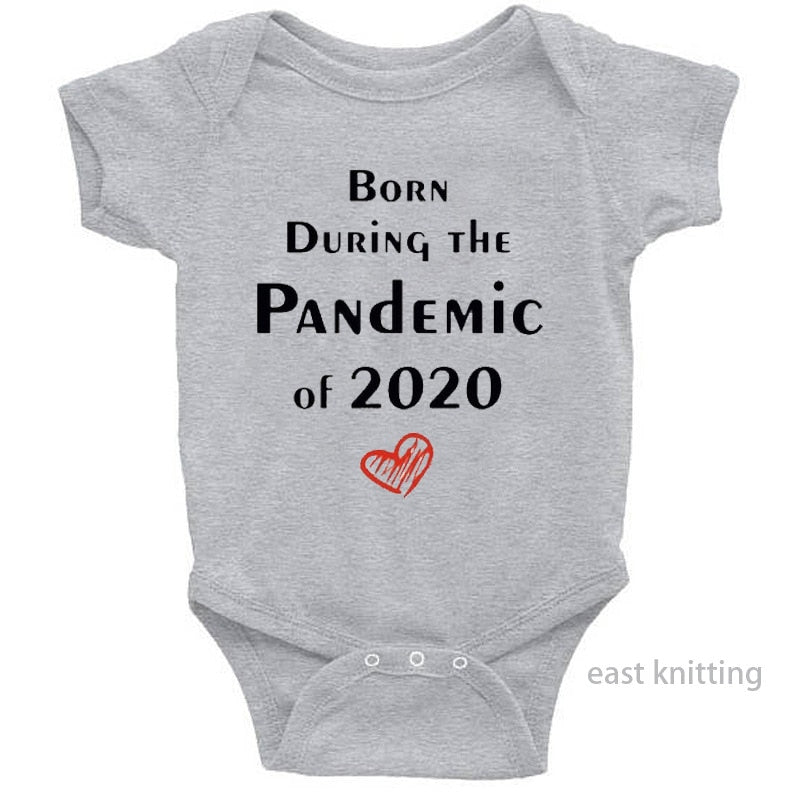 2020 Newborn Baby Onesies Born 2020 Printed Letter Short Sleeved Toddler Girls Romper Kids Summer Clothes Roupa De Bebes Pajamas