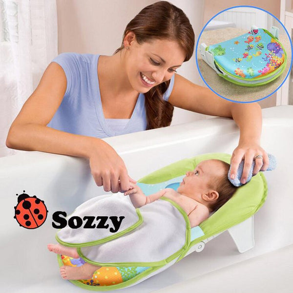 SOZZY collapsible baby bath bed bath tub bath chair bath towels Safe and comfortable for baby