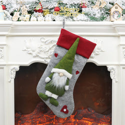 Large Christmas Stockings Gifts Cloth Santa Elk Socks Xmas Lovely Gift Holders For Children Fireplace Tree Christmas Decoration