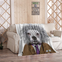 Flannel Blanket Printed Logo Pattern Photo Air Conditioning Blanket Sheet Support Peripheral Blanket