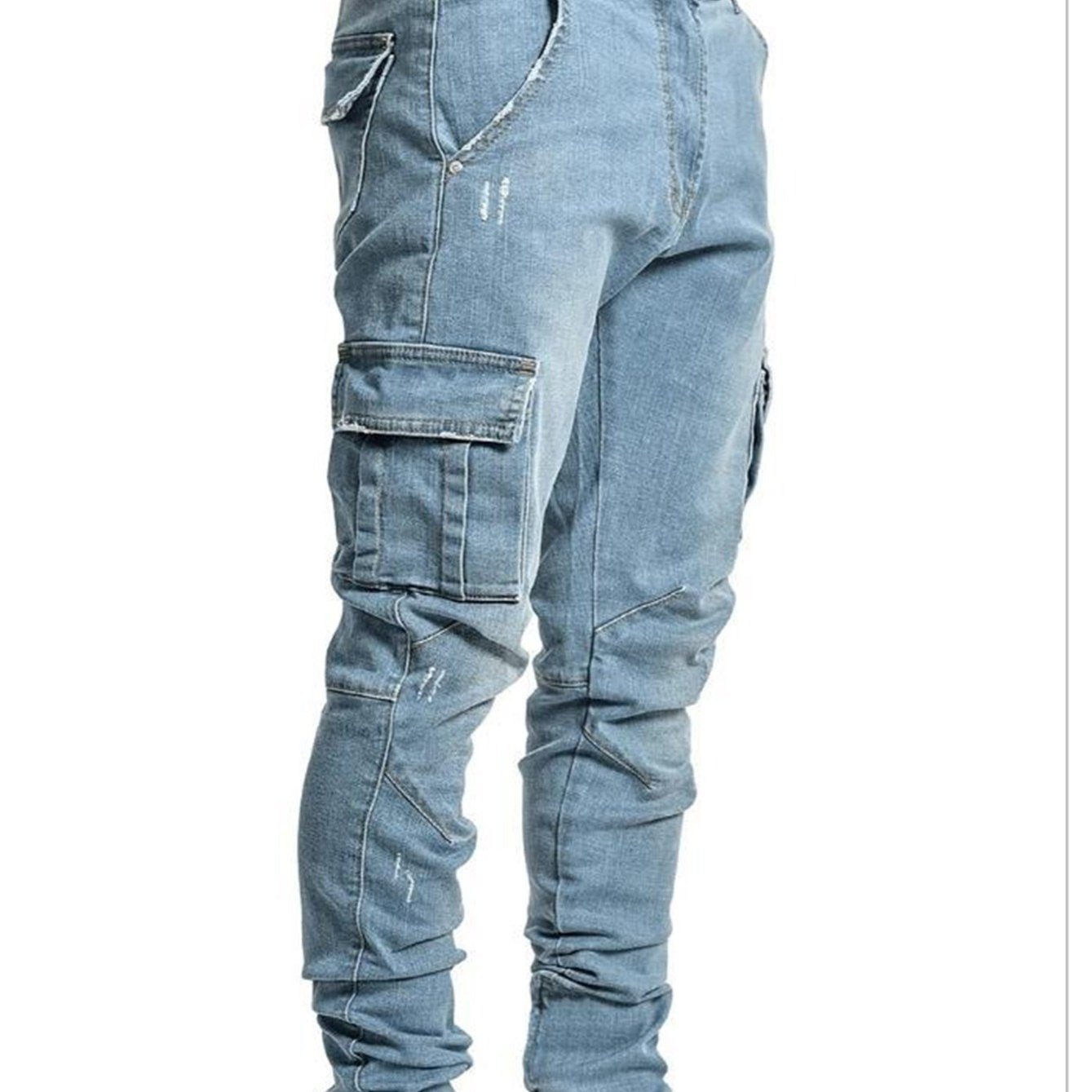 Men's High Stretch Solid Color Slim Jeans
