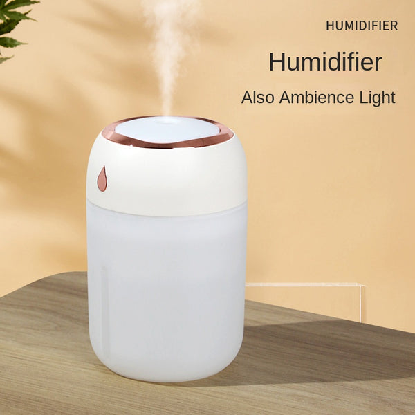 Portable Mini Humidifier, 220ml/330ml,Small Cool Mist Humidifier, USB Personal Desktop Humidifier For Bedroom Travel Office Home