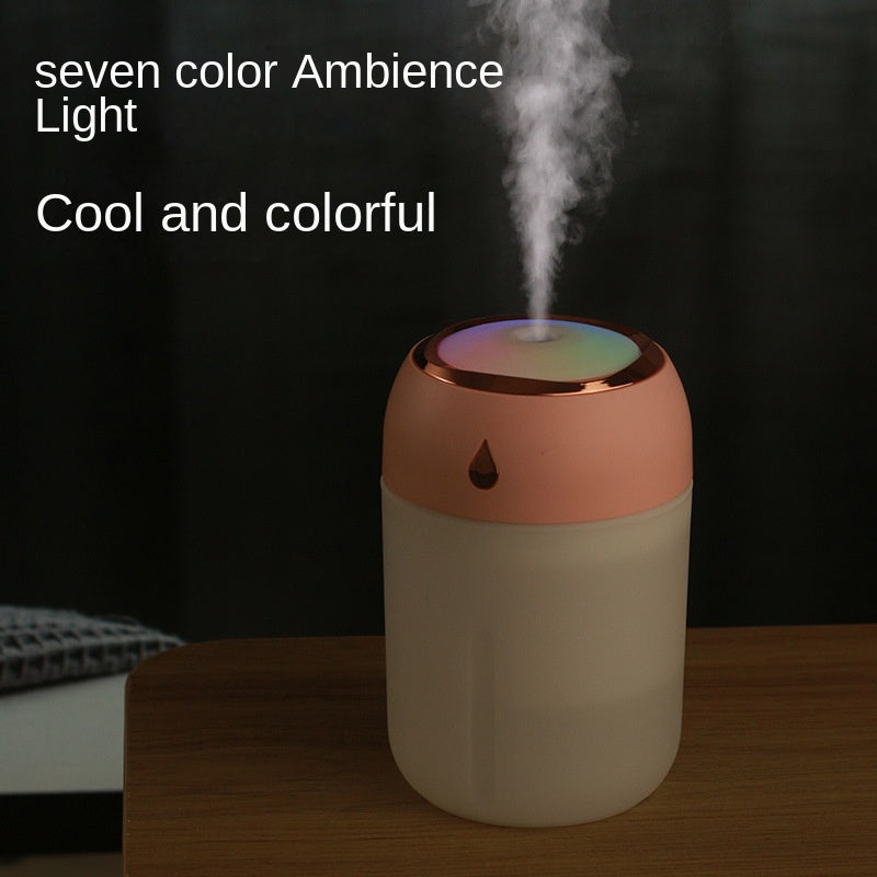 Portable Mini Humidifier, 220ml/330ml,Small Cool Mist Humidifier, USB Personal Desktop Humidifier For Bedroom Travel Office Home