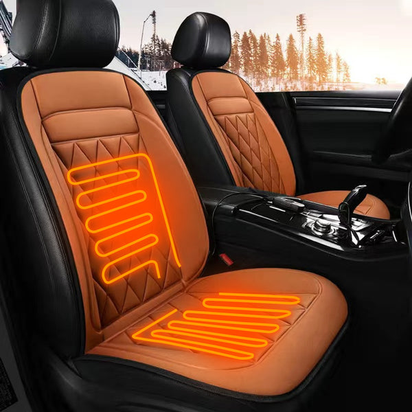 1pc 12V Car Heating Seat Cushion, 30s Fast Heating Car Seat Pad, Temperature Control Seat Cushion For Winter Driving