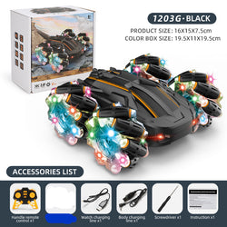 Drift Racing Remote Control Double-Sided Stunt Rampage Light Charging High-Speed Off-Road Vehicles Children's Toys