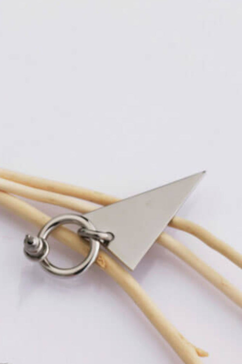 Stainless Steel Triangle Dangle Earrings