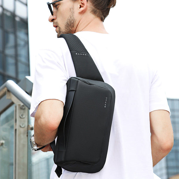 New Sports And Leisure Chest Bag Business Waist Bag Trendy Fashion Thin Messenger Bag