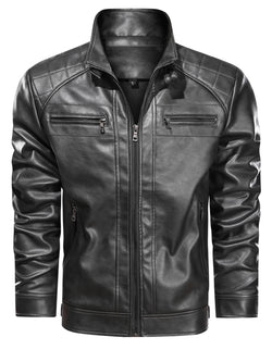 Men's Fashion Biker PU Jacket