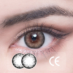 1Pcs CE  Certificate Eyes Beautiful Pupil Colorful Girl Cosplay Contact Lenses GRAY