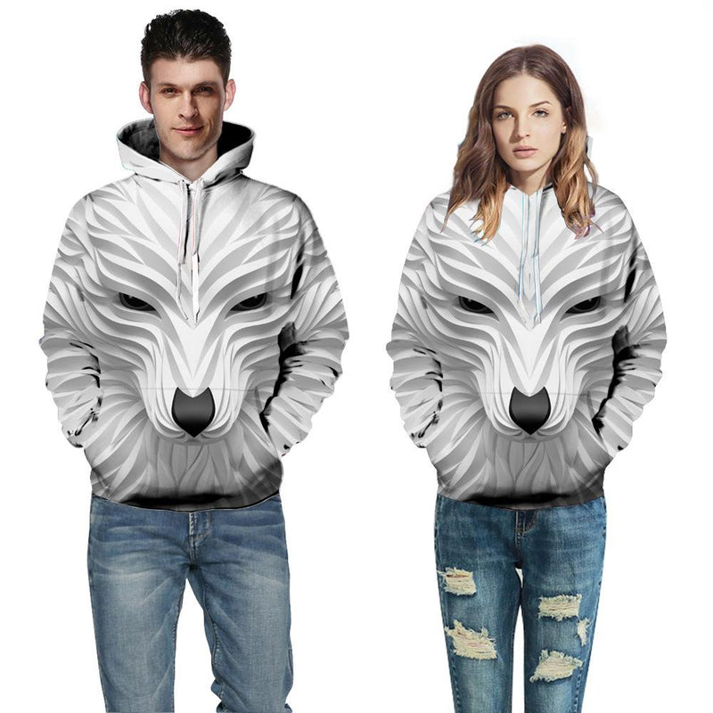 3D digital printing with hat  clothing men and women models hooded sweater