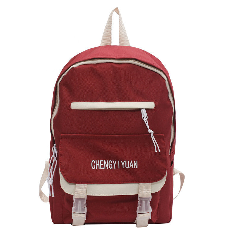 Ins Schoolbag Girls Large Capacity Korean High School Students Backpack Junior High School Students Cute Fashion Japanese Backpack