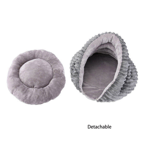 Conch Cat's Nest Creative Pet Dog's Nest Bed Small Dog Half Enclosed Removable and Washable Warm in Winter