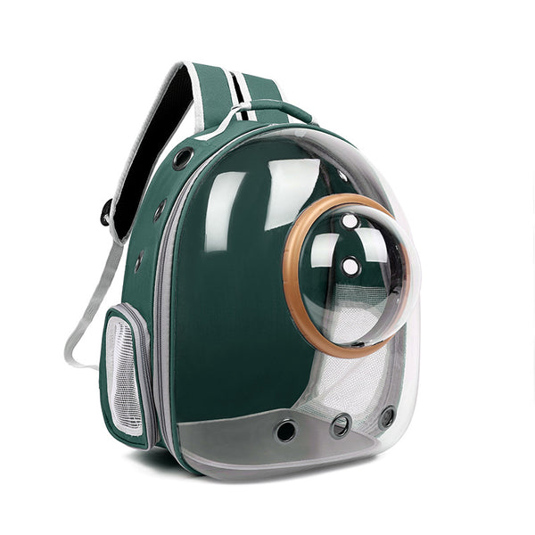 Transparent Cat Bag New Portable Space Capsule Pet Bag Breathable Double Shoulder Cat Backpack