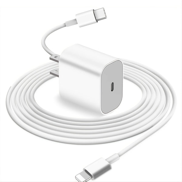 PD25w Fast Charging US Standard Charger + 2m/78.74in Lightning Charging Cable Set  Suitable For Apple Mobile Phones