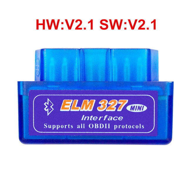 Super Mini ELM327 Bluetooth V2.1 / V1.5 OBD2 Car Diagnostic Tool ELM 327 Bluetooth For Android/Symbian For OBDII Protocol