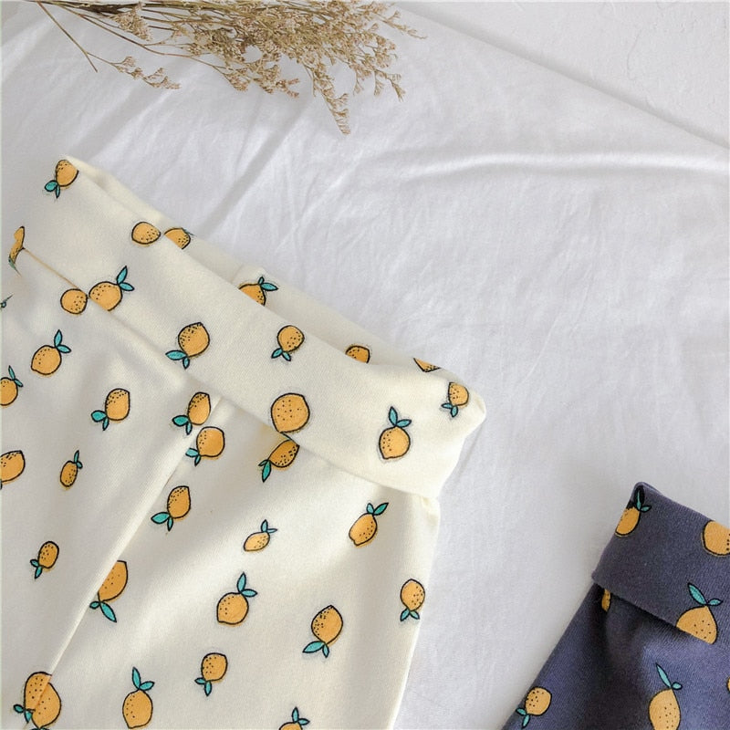 New Autumn Baby Suit Printing Bottoming Shirt + High Waist Pants - Annizon Home Essentials