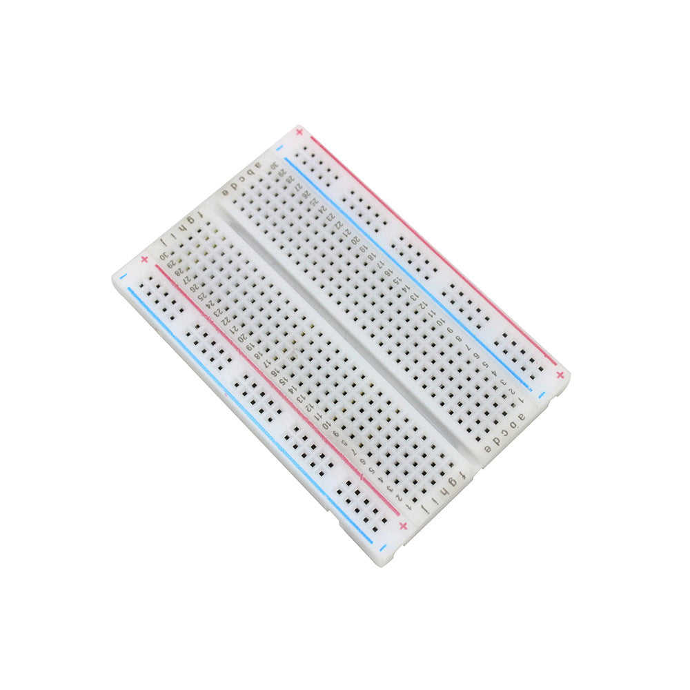High Quality Breadboard 400-Hole Breadboard Electronic Test Board Solderless Breadboard Splicable Solderless Breadboard Test Circuit Board Experiment Board With Jumpers