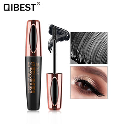 QIBEST Volumizing Magic Mascara Thick And Curling Big Brush Mascara 4D Mascara