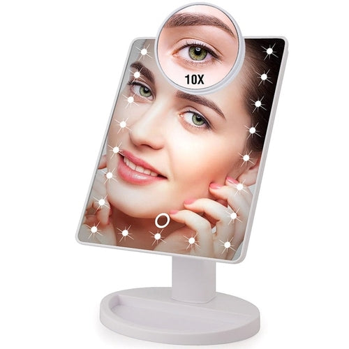22 LED Lights Touch Screen Makeup Mirror freeshipping - Annizon Home Essentials