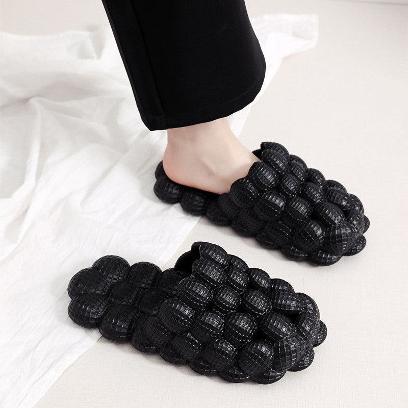 Men's Massage Bubble Slides, Cushioned Funny Non-slip Spa Slippers, Golf Ball Slides, Cloud Slippers, Reflexology Clogs House Shoes For Shower Bedroom, Casual Sandals