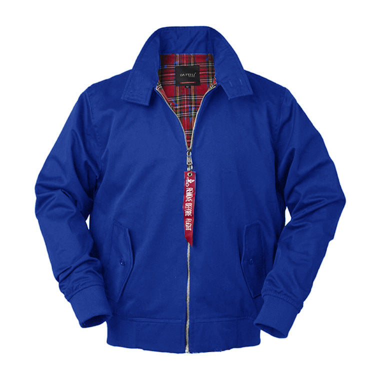 Trendy Business Stand Collar Slim Jacket Men's Coat Casual Coat Pilot Jacket