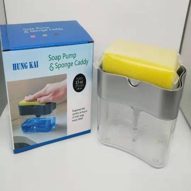 Kitchen Soap Dispenser Single Hand Sponge Soap Dispenser Soap Dispenser Sink Sponge Dispenser Soap Dispenser