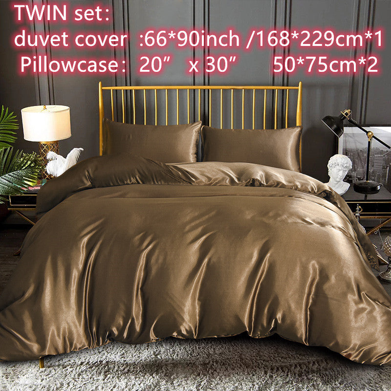 3pcs/set Fabric Duvet Cover, One Duvet Cover Plus Two Pillowcases