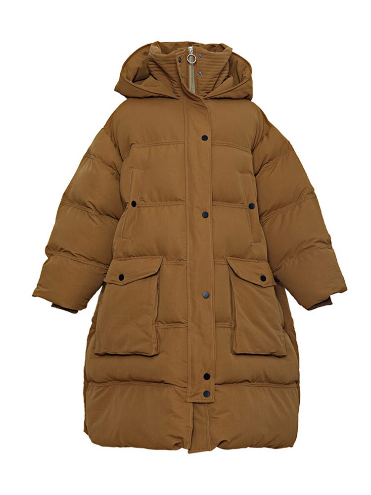 Medium Length Loose Super Thick Down Cotton Jacket For Women's Coat New Winter Bread Jacket