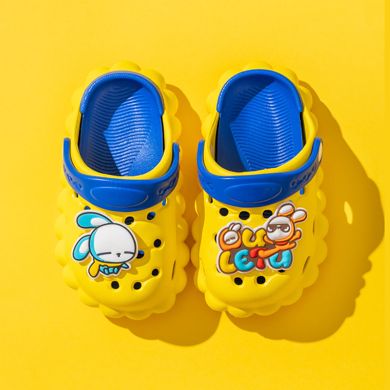 New Children's Hole Shoes Baby Children's Shoes Boys And Girls Summer Cute Outer Wear Toddler Soft Bottom Sandals And Slippers