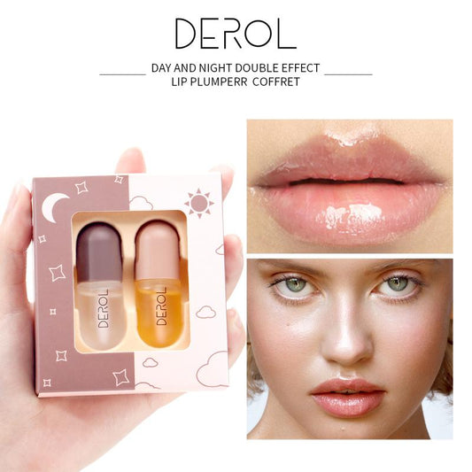 DEROL Ginger Mint Lip Plumping Liquid Plump and Increase Moisturizing and Moisturizing Lip Set Box Lip Plumping Lip Enhancer