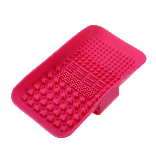 Silicone Makeup Brushes Cleaning Pad Mat Cosmetic Eyebrow Brushes Washing Cleaner Scrubber Board Makeup Cosmetics Accessories