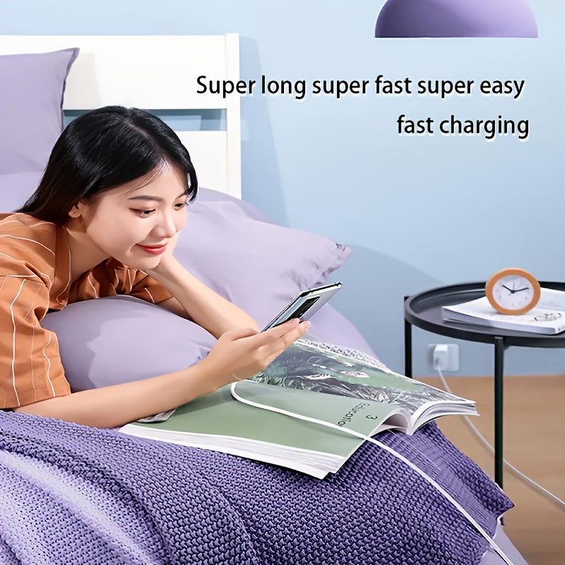 PD25w Fast Charging US Standard Charger + 2m/78.74in Lightning Charging Cable Set  Suitable For Apple Mobile Phones