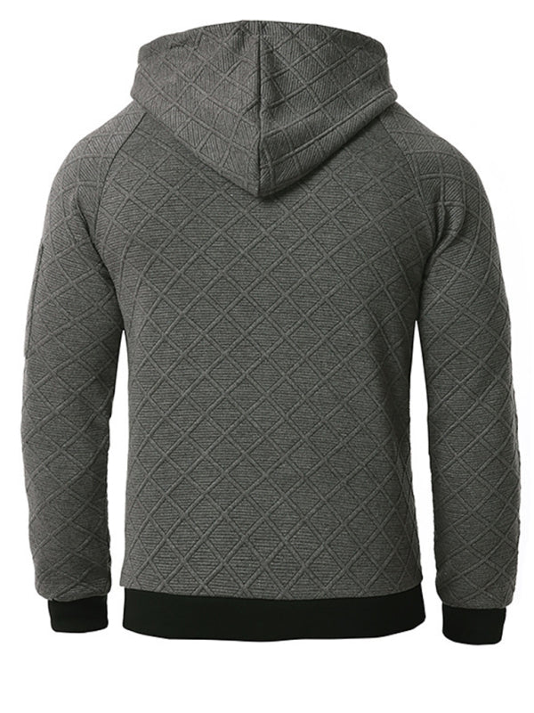 Men's Silk Cotton Sports Casual Loose Hooded Sweater
