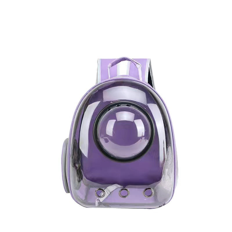 Transparent Cat Bag New Portable Space Capsule Pet Bag Breathable Double Shoulder Cat Backpack