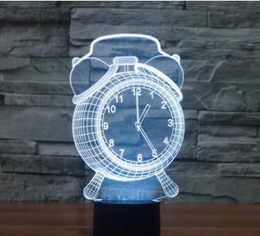 3D Visual Alarm Clock LED